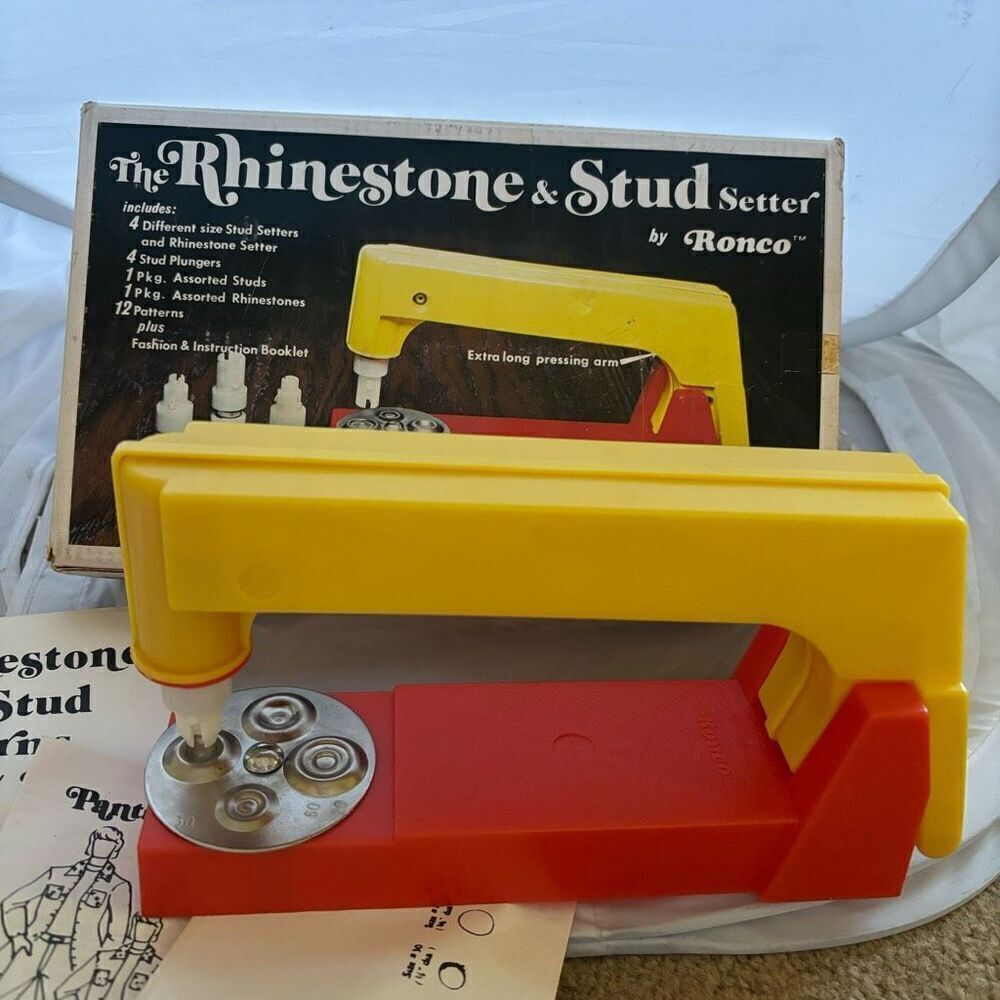Ronco Rhinestone & Stud Setter With Some Accessories